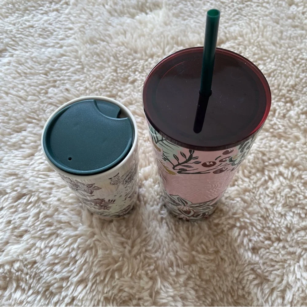 Starbucks 2022 Enchanted Forest Ceramic Mug and Steel Tumbler - Picture 2 of 11